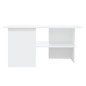 vidaXL Couchtisch Weiß 90x60x46,5 cm Holzwerkstoff vidaXL Couchtisch Weiß 90x60x46,5 cm Holzwerkstoff