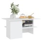 vidaXL Couchtisch Weiß 90x60x46,5 cm Holzwerkstoff vidaXL Couchtisch Weiß 90x60x46,5 cm Holzwerkstoff
