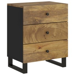 vidaXL Nachttisch 50x33x62 cm Massivholz Mango & Holzwerkstoff