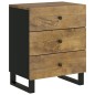 vidaXL Nachttisch 50x33x62 cm Massivholz Mango & Holzwerkstoff