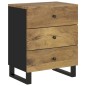 vidaXL Nachttisch 50x33x62 cm Massivholz Mango & Holzwerkstoff