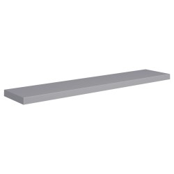 vidaXL Schwebendes Wandregal Grau 120x23,5x3,8 cm MDF