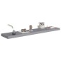 vidaXL Schwebendes Wandregal Grau 120x23,5x3,8 cm MDF vidaXL Schwebendes Wandregal Grau 120x23,5x3,8 cm MDF