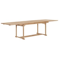 vidaXL 9-tlg. Garten-Essgruppe 180-280 x 100 x 75 cm Teak Massivholz