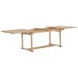 vidaXL 9-tlg. Garten-Essgruppe 180-280 x 100 x 75 cm Teak Massivholz vidaXL 9-tlg. Garten-Essgruppe 180-280 x 100 x 75 cm Teak Massivholz