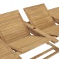 vidaXL 9-tlg. Garten-Essgruppe 180-280 x 100 x 75 cm Teak Massivholz vidaXL 9-tlg. Garten-Essgruppe 180-280 x 100 x 75 cm Teak Massivholz