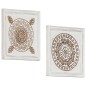 vidaXL Handgeschnitzte Wandpaneele 2 Stk. MDF 40x40x1,5cm vidaXL Handgeschnitzte Wandpaneele 2 Stk. MDF 40x40x1,5cm