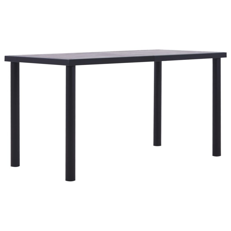 vidaXL Esstisch Schwarz und Betongrau 140 x 70 x 75 cm MDF vidaXL Esstisch Schwarz und Betongrau 140 x 70 x 75 cm MDF