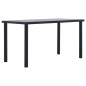 vidaXL Esstisch Schwarz und Betongrau 140 x 70 x 75 cm MDF vidaXL Esstisch Schwarz und Betongrau 140 x 70 x 75 cm MDF