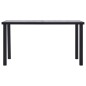 vidaXL Esstisch Schwarz und Betongrau 140 x 70 x 75 cm MDF vidaXL Esstisch Schwarz und Betongrau 140 x 70 x 75 cm MDF