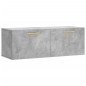 vidaXL Wandschrank Betongrau 100x36,5x35 cm Holzwerkstoff vidaXL Wandschrank Betongrau 100x36,5x35 cm Holzwerkstoff