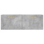 vidaXL Wandschrank Betongrau 100x36,5x35 cm Holzwerkstoff vidaXL Wandschrank Betongrau 100x36,5x35 cm Holzwerkstoff