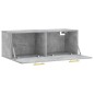 vidaXL Wandschrank Betongrau 100x36,5x35 cm Holzwerkstoff vidaXL Wandschrank Betongrau 100x36,5x35 cm Holzwerkstoff