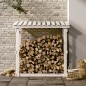 vidaXL Kaminholzregal Weiß 108x64,5x109 cm Massivholz Kiefer vidaXL Kaminholzregal Weiß 108x64,5x109 cm Massivholz Kiefer