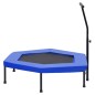 vidaXL Fitness Trampolin mit Griff Sicherheitspolster Sechseck 122 cm vidaXL Fitness Trampolin mit Griff Sicherheitspolster Sechseck 122 cm