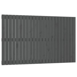 vidaXL Wand-Kopfteil Grau 147x3x90 cm Massivholz Kiefer