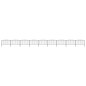Gartenzaun mit Speerspitzen Stahl (1,25 - 1,5) x 15,3 m Schwarz Gartenzaun mit Speerspitzen Stahl (1,25 - 1,5) x 15,3 m Schwarz