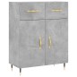 vidaXL Sideboard Betongrau 69,5x34x90 cm Holzwerkstoff vidaXL Sideboard Betongrau 69,5x34x90 cm Holzwerkstoff