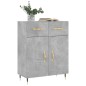 vidaXL Sideboard Betongrau 69,5x34x90 cm Holzwerkstoff vidaXL Sideboard Betongrau 69,5x34x90 cm Holzwerkstoff