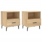 vidaXL Nachttische 2 Stk. Sonoma-Eiche 40x35x47,5 cm Holzwerkstoff vidaXL Nachttische 2 Stk. Sonoma-Eiche 40x35x47,5 cm Holzwerkstoff