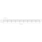 Gartenzaun mit Speerspitzen Stahl (1,25 - 1,5) x 15,3 m Schwarz Gartenzaun mit Speerspitzen Stahl (1,25 - 1,5) x 15,3 m Schwarz