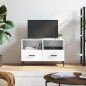 vidaXL TV-Schrank Hochglanz-Weiß 80x36x50 cm Holzwerkstoff vidaXL TV-Schrank Hochglanz-Weiß 80x36x50 cm Holzwerkstoff