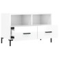 vidaXL TV-Schrank Hochglanz-Weiß 80x36x50 cm Holzwerkstoff vidaXL TV-Schrank Hochglanz-Weiß 80x36x50 cm Holzwerkstoff
