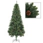 vidaXL Künstlicher Weihnachtsbaum mit Kiefernzapfen Grün 210 cm vidaXL Künstlicher Weihnachtsbaum mit Kiefernzapfen Grün 210 cm