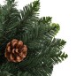 vidaXL Künstlicher Weihnachtsbaum mit Kiefernzapfen Grün 210 cm vidaXL Künstlicher Weihnachtsbaum mit Kiefernzapfen Grün 210 cm
