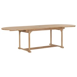 vidaXL 9-tlg. Garten-Essgruppe 180-280 x 100 x 75 cm Teak Massivholz