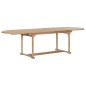vidaXL 9-tlg. Garten-Essgruppe 180-280 x 100 x 75 cm Teak Massivholz vidaXL 9-tlg. Garten-Essgruppe 180-280 x 100 x 75 cm Teak Massivholz
