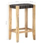 vidaXL Barhocker 2 Stk. Schwarz Echtleder 75 cm vidaXL Barhocker 2 Stk. Schwarz Echtleder 75 cm