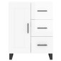 vidaXL Sideboard Hochglanz-Weiß 69,5x34x90 cm Holzwerkstoff vidaXL Sideboard Hochglanz-Weiß 69,5x34x90 cm Holzwerkstoff