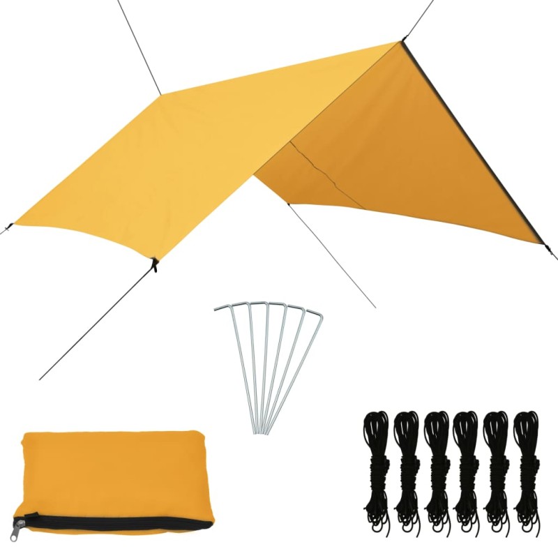 vidaXL Outdoor-Tarp 3x2,85 m Gelb vidaXL Outdoor-Tarp 3x2,85 m Gelb