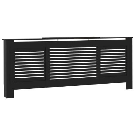 vidaXL MDF Heizkörperverkleidung Schwarz 205 cm