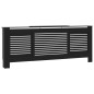 vidaXL MDF Heizkörperverkleidung Schwarz 205 cm vidaXL MDF Heizkörperverkleidung Schwarz 205 cm