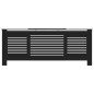 vidaXL MDF Heizkörperverkleidung Schwarz 205 cm vidaXL MDF Heizkörperverkleidung Schwarz 205 cm