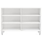 vidaXL Sideboard Hochglanz-Weiß 103,5x35x70 cm Holzwerkstoff vidaXL Sideboard Hochglanz-Weiß 103,5x35x70 cm Holzwerkstoff