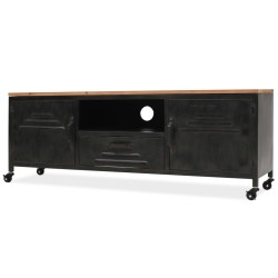 vidaXL TV-Schrank 120 x 30 x 43 cm Schwarz