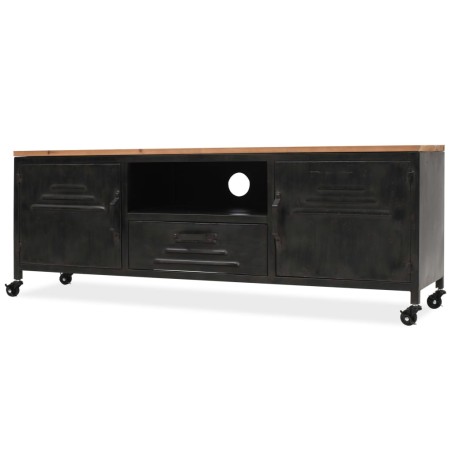 vidaXL TV-Schrank 120 x 30 x 43 cm Schwarz