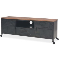 vidaXL TV-Schrank 120 x 30 x 43 cm Schwarz