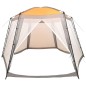 vidaXL Pool-Zelt Stoff 500x433x250 cm Grau vidaXL Pool-Zelt Stoff 500x433x250 cm Grau
