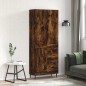 Highboard Räuchereiche 69,5x34x180 cm Holzwerkstoff Highboard Räuchereiche 69,5x34x180 cm Holzwerkstoff