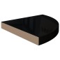 vidaXL Eck-Schweberegale 2 Stk. Hochglanz-Schwarz 35x35x3,8 cm MDF vidaXL Eck-Schweberegale 2 Stk. Hochglanz-Schwarz 35x35x3,8 cm MDF