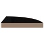 vidaXL Eck-Schweberegale 2 Stk. Hochglanz-Schwarz 35x35x3,8 cm MDF vidaXL Eck-Schweberegale 2 Stk. Hochglanz-Schwarz 35x35x3,8 cm MDF