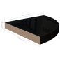 vidaXL Eck-Schweberegale 2 Stk. Hochglanz-Schwarz 35x35x3,8 cm MDF vidaXL Eck-Schweberegale 2 Stk. Hochglanz-Schwarz 35x35x3,8 cm MDF