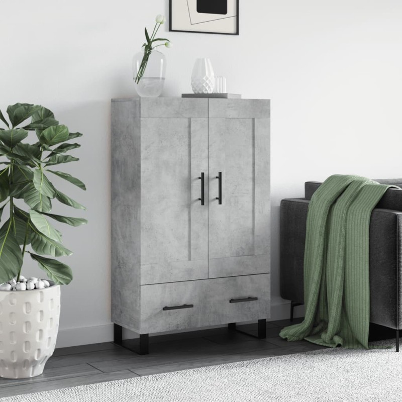vidaXL Highboard Betongrau 69,5x31x115 cm Holzwerkstoff vidaXL Highboard Betongrau 69,5x31x115 cm Holzwerkstoff