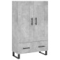 vidaXL Highboard Betongrau 69,5x31x115 cm Holzwerkstoff vidaXL Highboard Betongrau 69,5x31x115 cm Holzwerkstoff