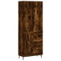 Highboard Räuchereiche 69,5x34x180 cm Holzwerkstoff Highboard Räuchereiche 69,5x34x180 cm Holzwerkstoff