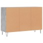 vidaXL Sideboard Betongrau 103,5x35x70 cm Holzwerkstoff vidaXL Sideboard Betongrau 103,5x35x70 cm Holzwerkstoff